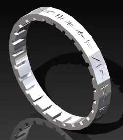 Draconic Cryptex Letter Ring