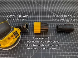 FESTOOL CLEANTEC D27 hose to DeWalt AirLock tool