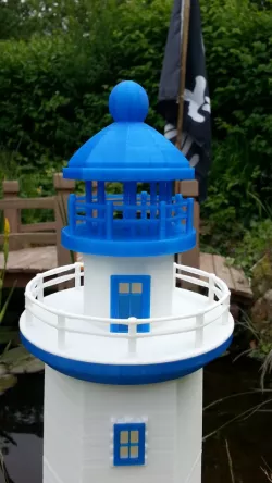 Hexagonal Base Lighthouse Model Remix