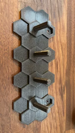 Hexagonical Key hang board