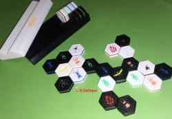 Hive game with expansions and storage box
