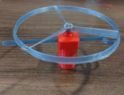 Improved 3D Pull Copter with holder and no screws