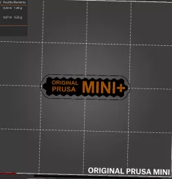 Insert logo front panel - Original prusa MINI+