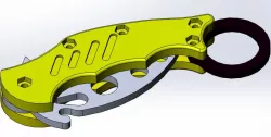 Karambit Blunt Training Aid Plastic Knife