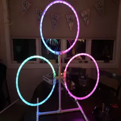 LED Tiny Whoop gate clamp for sharkbite tubing