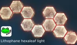 Lithophane Hexaleaf LED panel