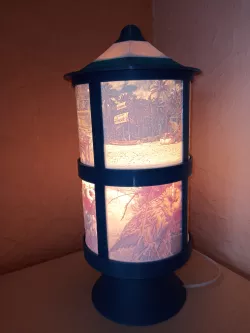 Lithophane lamp tower