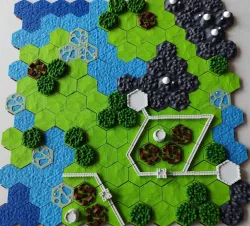 Manu Militari - Base set (hexagonal terrain tiles system and complementary game rules)