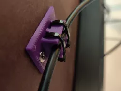 Minimalistic Zip Tie Under Desk Cable Organizer