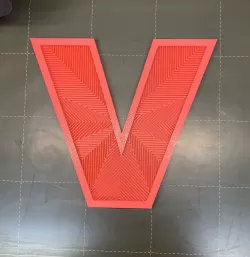 Monogram Letter V