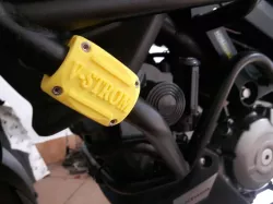 Motorcycle crash bar protector