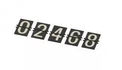 Multi Material Flaps for Split-flap counter