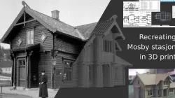 Norway model Trainstation - Mosby stasjon Z-Scale (1:220)