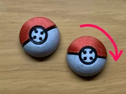 Poké Ball Fidget Spinner Button