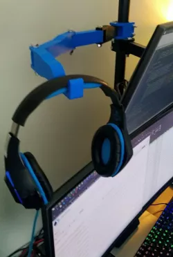Pole Mounted Headphone Hook