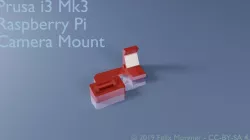 Prusa i3 Mk3 Raspberry Pi Camera Mount