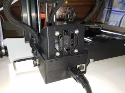 Prusa Mini Electronics Enclosure Fan Cover Mount