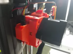 Prusa Mini rear extruder part with filament sensor