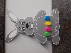 Rabbit with hooks on belly