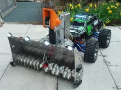 RC snow blower
