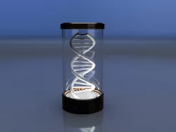 Revolving DNA Lamp