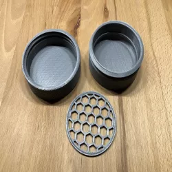 Shampoo bar can with lid and thread / Shampoo bar Dose mit Deckel und Gewinde