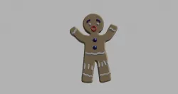 shrek gingerbread design christmas on tree - perníček ze Shreka