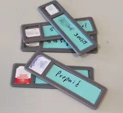 SIM Card Holder with Labels