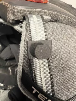 Ski helmet COVID mask holder for ski helmet no support version
