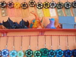 Small Wall Display Shelf with Hooks