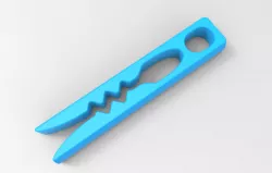 Springless Clothespin