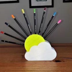 Sunshine pencil holder