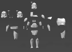 SW Captain Rex Suit / Armour model