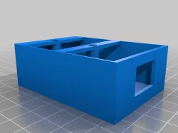 Switch mounting box for 13x19mm DPDT switch