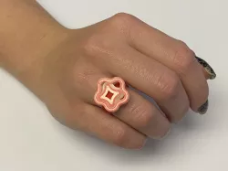 Tiny Spinning Bloomy Fidget Ring 2.4