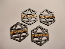 Token Inspiración para dragones y mazmorras / Inspiration Token for d&d