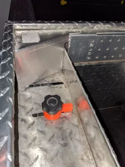 Truck box knob spacer