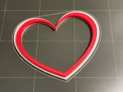 Two hearts frame