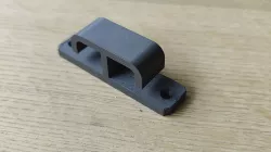 Under the table cable clip. Parametric FreeCad