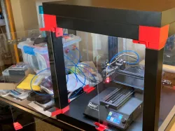 (V1) For BIQU B1 - DIY Enclosure - Remix of Prusa's IKEA Lack Enclosure - with extra doors (opening on 3 sides)