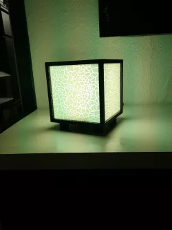 Voronoi Cube Lamp for led or bulp