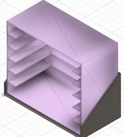 Wall Mount for asteven5's Resistor Storage Drawers