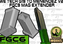 WE TECH G19 to Menendez v2 FGC9 mag extender 