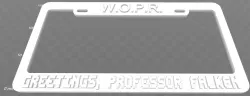 WOPR - Greetings, Professor Falken License Plate Frame