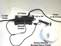 3D Printer Safety Shutdown - Smoke Detector