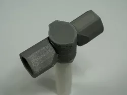 Adjustable Angle 3-Way Elbow, 1/2 Inch PVC Pipe Fitting Series #HalfInchPVCFittings UPDATE 2015-07-03