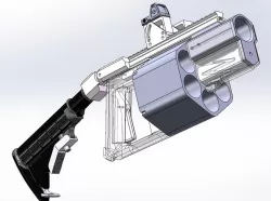 Airsoft sci-fi Multi grenade luncher