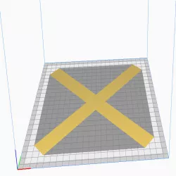 Bedlevel test cross (For ABL, BLTouch, 3DTouch etc)