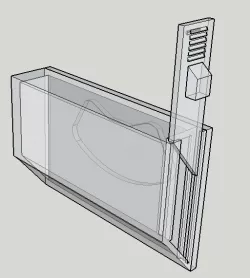 Car key magnetic holder box using (hard disk driveHDD magnet)