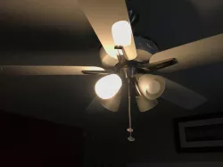 Ceiling fan enclosed light diffuser/cover